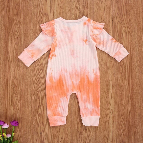 Baby Tie Dye Ribbed Romper - Picture 5 of 5